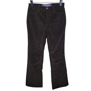 Nydj Nwot brown bootcut micro corduroy pants size 6